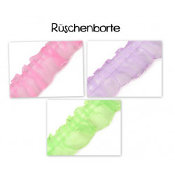 Rüschenborte Borte Chiffon 35mm